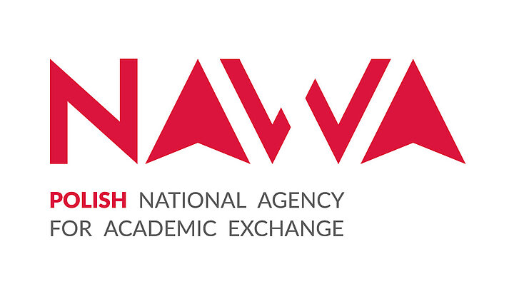 Logotype composed of red word "NAWA" and black text "POLISH NATIONAL AGENCY FOR ACADEMIC EXCHANGE"